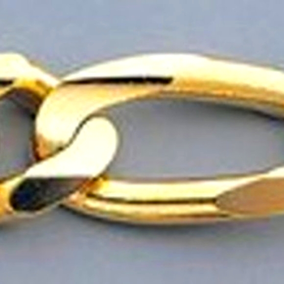 14K Gold Plate Cuban Link Bracelet NWOT USA Made - Picture 2 of 7